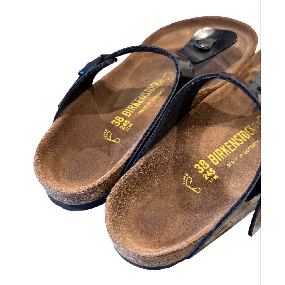 Birkenstock Gizeh Black Thong Sandal Ladies 8 Beach Summer Casual - Picture 2 of 8